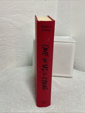 Sale! One of Us is Lying Karen M. McManus Hardcover No Dust Jacket YA Thriller